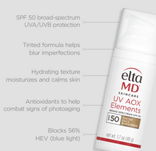 Load image into Gallery viewer, EltaMD UV AOX Elements Broad-Spectrum SPF 44 (Tinted)