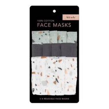 Load image into Gallery viewer, KITSCH Cotton Mask 3cp Set - Terazzo
