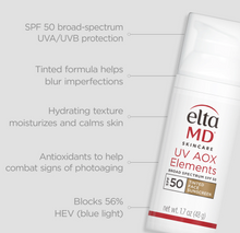 Load image into Gallery viewer, EltaMD UV AOX Elements Broad-Spectrum SPF 44 (Tinted)
