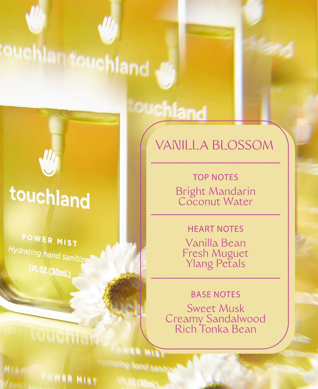 Touchland Power Mist - Vanilla Blossom – JTN Aesthetics