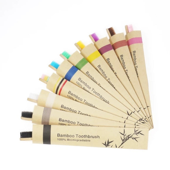 100% Bamboo Eco-friendly Toothbrush (5PC)